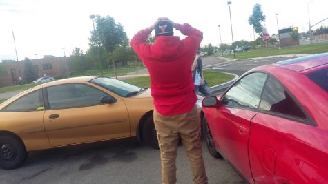 Student is shocked after having experienced a car accident.
