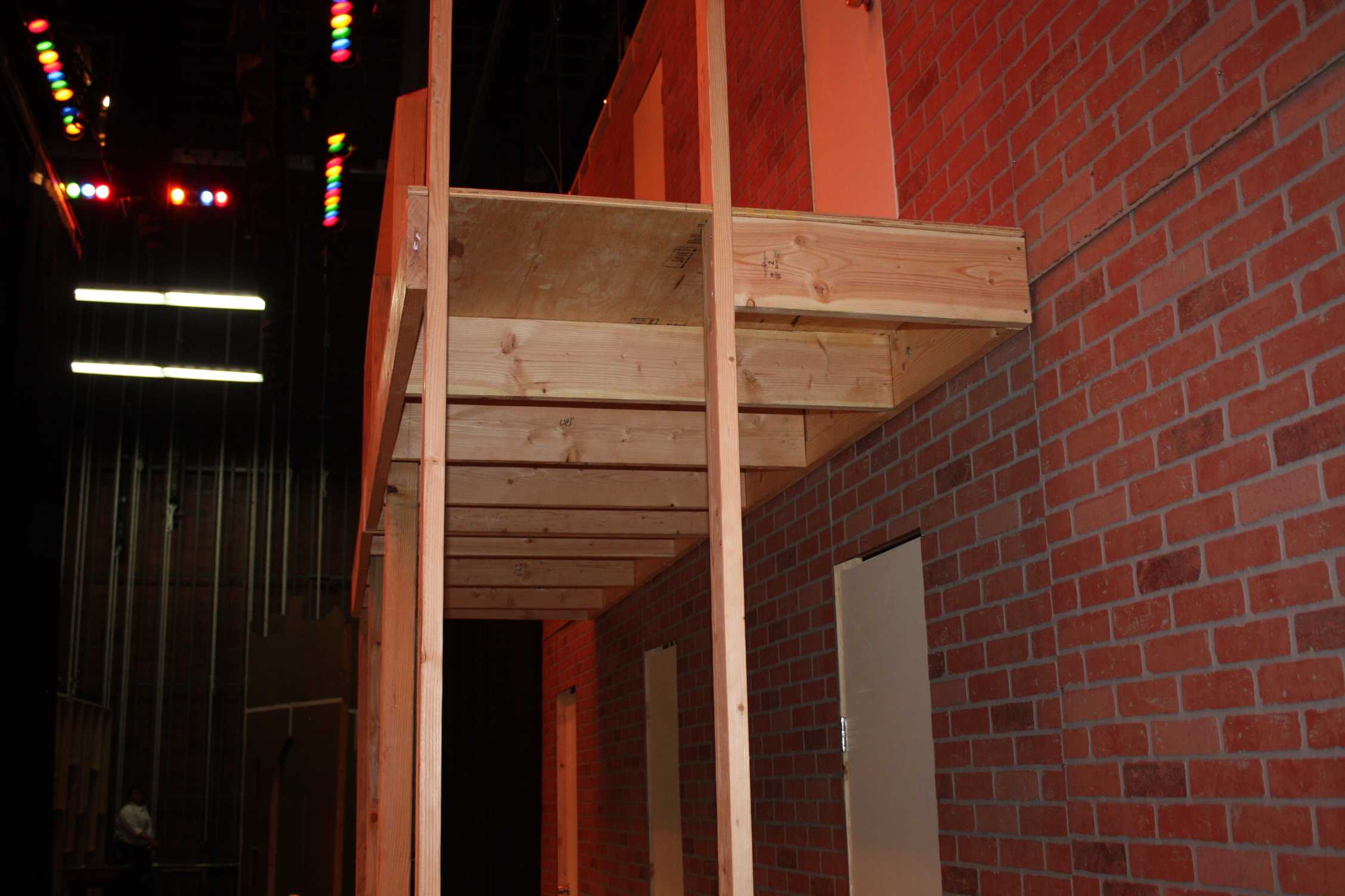 The students in Taylorsville's theater department work hard to make the set for this year's musical, Kiss Me, Kate.