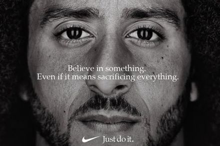 Colin Kaepernick's recent ad with Nike.