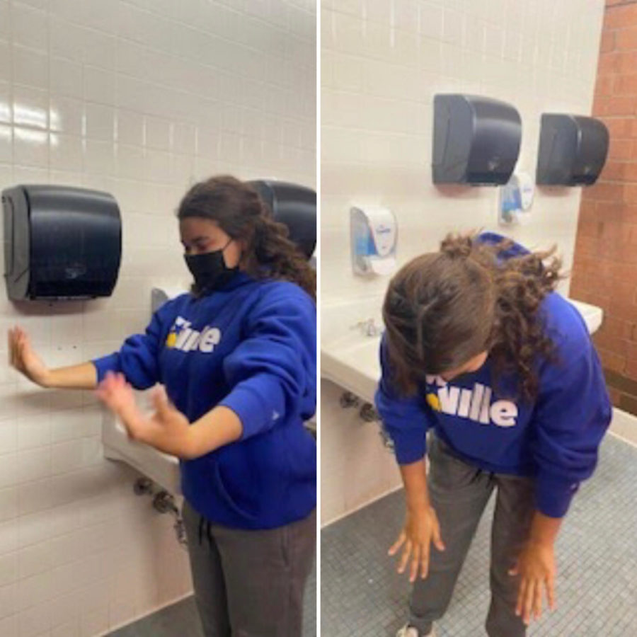 Students unable to dry their hands because of stolen paper towels. 