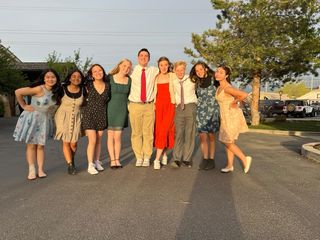 From left to right students in the photo are: Tammy Phung,  Valeria Mirdiana, Kristina Ngyuen, Lilyana Hood, Andrew Mize, Shaelyn Openshaw, Samuel Johnson, Aspen Batie, and Marisol Rocha. 