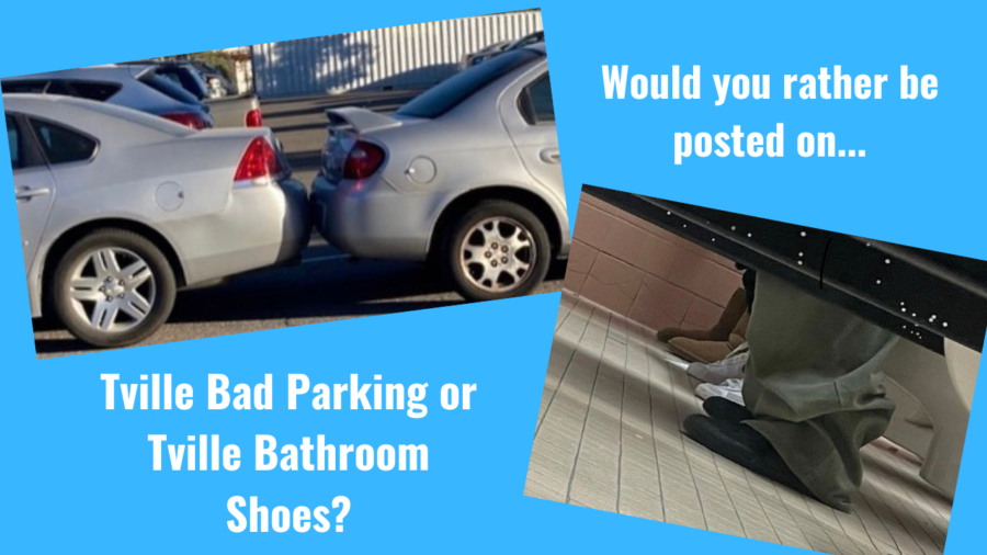 Would you rather be posted to Tville Bad Parking or Tville Bathroom Shoes?