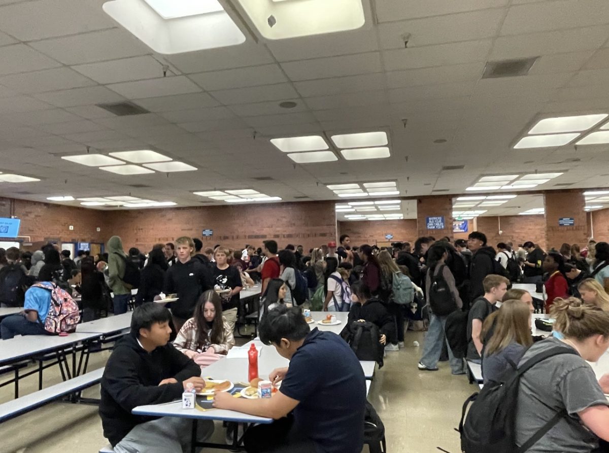 Cafeteria at Taylorsville High during lunch time.